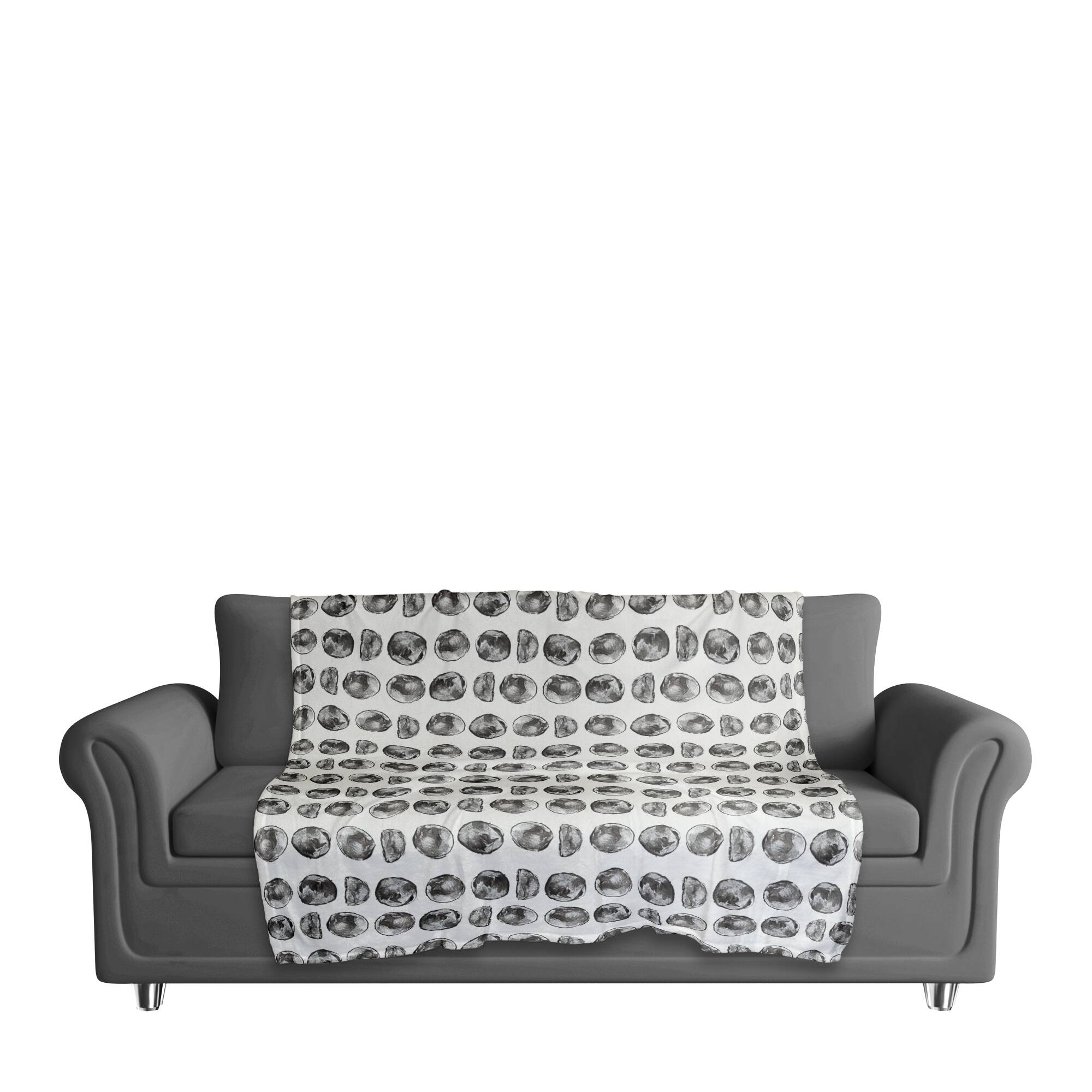 Moon Phases Pattern 50" x 60" Coral Fleece Blanket